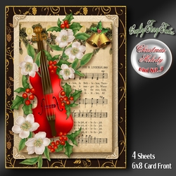 Christmas Melody Card Front Mini Kit.3