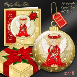 3D Bauble Card And Gift Box Mini Kit 1