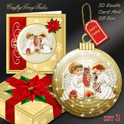 3D Bauble Card And Gift Box Mini Kit 2