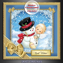 Winter Playground Card Front Mini Kit 6