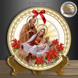 Christmas Plate with Stand.Mini Kit.1