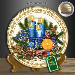 Christmas Plate with Stand.Mini Kit.2