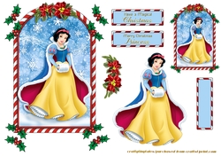 Candy Cane Frame Princess Topper 4