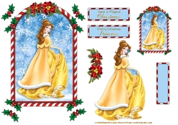Candy Cane Frame Princess Topper 8