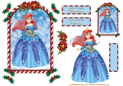 Candy Cane Frame Princess Topper 9
