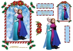 Candy Cane Frame Princess Topper 14