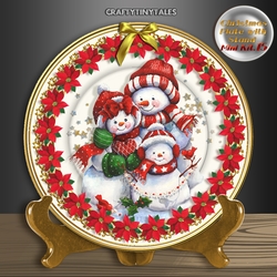 Christmas Plate with Stand.Mini Kit.15