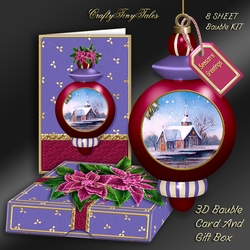 3D Bauble Card And Gift Box Shaped Bauble Kit.2
