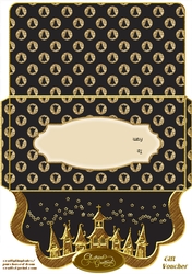 Xmas Black and Gold Gift Voucher 1