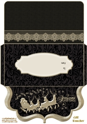Xmas Black and Gold Gift Voucher 2