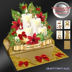 Christmas Candle Arrangement Easel Kit.