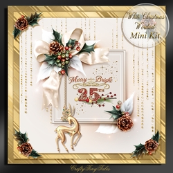 White Christmas Card Front Mini Kit.2