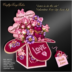 Love is in The Air Valentine Pop Up Box