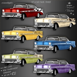 50s Cars 6 Pack.Animal Print Kit.3