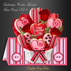 Valentine Cookie Basket Tent Card 1