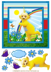 Teletubbies Everyday Fun 7x7 Card Front 1