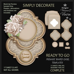 Ready To Go Premade Shaped Easel Templates 7