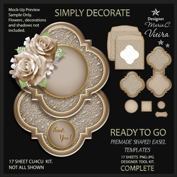 Ready To Go Premade Shaped Easel Templates 8