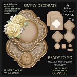 Ready To Go Premade Shaped Easel Templates 9