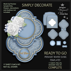 Ready To Go Premade Shaped Easel Templates 12