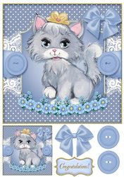 Baby Pets 8x8 Card Front 1
