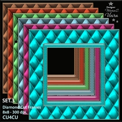 Six Diamond Cut 8x8 Frame Set 3