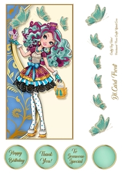 DL. Pretty Teens Card Front 1