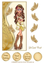 DL. Pretty Teens Card Front 5