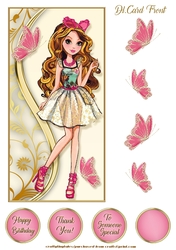 DL. Pretty Teens Card Front 7