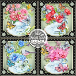 Teacups Flowers & Butterflies Bumper Kit