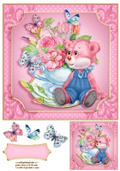 Teddy Tea Cup Quick Card Front 2