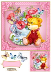 Teddy Tea Cup Quick Card Front 4