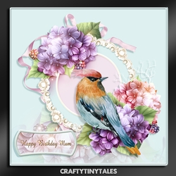 Pretty In Pastel Birds and Floral-2