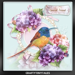 Pretty In Pastel Birds and Floral 7