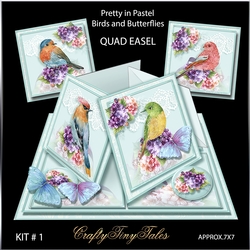 Birds and Butterflies Quad Easel Kit.1