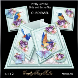 Birds and Butterflies Quad Easel Kit.2