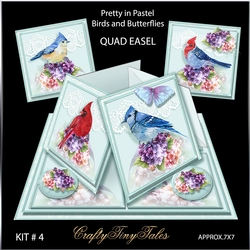 Birds and Butterflies Quad Easel Kit.4