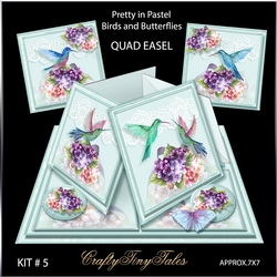 Birds and Butterflies Quad Easel Kit.5
