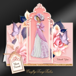Pretty Lady Tent Card Kit-3