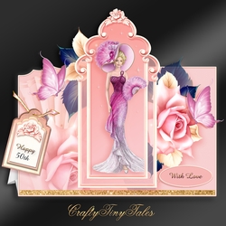Pretty Lady Tent Card Kit-4
