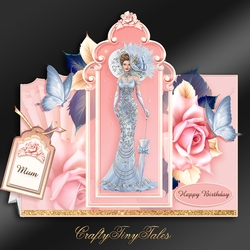 Pretty Lady Tent Card Kit-5