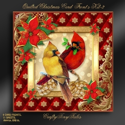 Quilted Christmas Card Front Kit-2