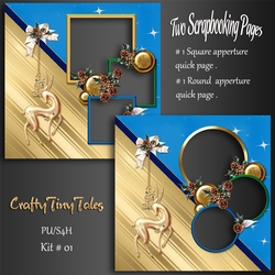 Christmas Scrapbooking Quick Page Set-01