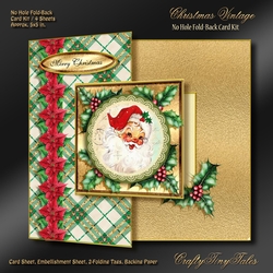 Christmas Vintage No Hole Fold Back Kit-7