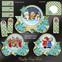 Bracket Over The Top Christmas Cards Bundle-Set-2