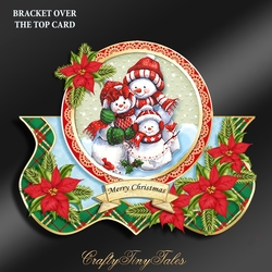 Bracket Over The Top Christmas Card Kit-1