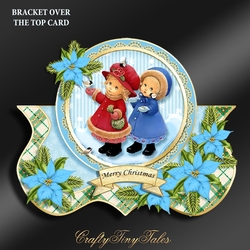 Bracket Over The Top Christmas Card Kit-4