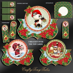 Bracket Over The Top Christmas Cards Bundle-Set-4