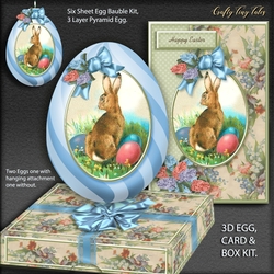 3D Easter Egg Bauble Card And Gift Box-1