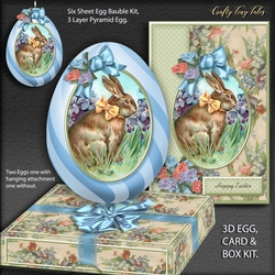 3D Easter Egg Bauble Card And Gift Box-8